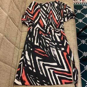 Mark black short-sleeve dress